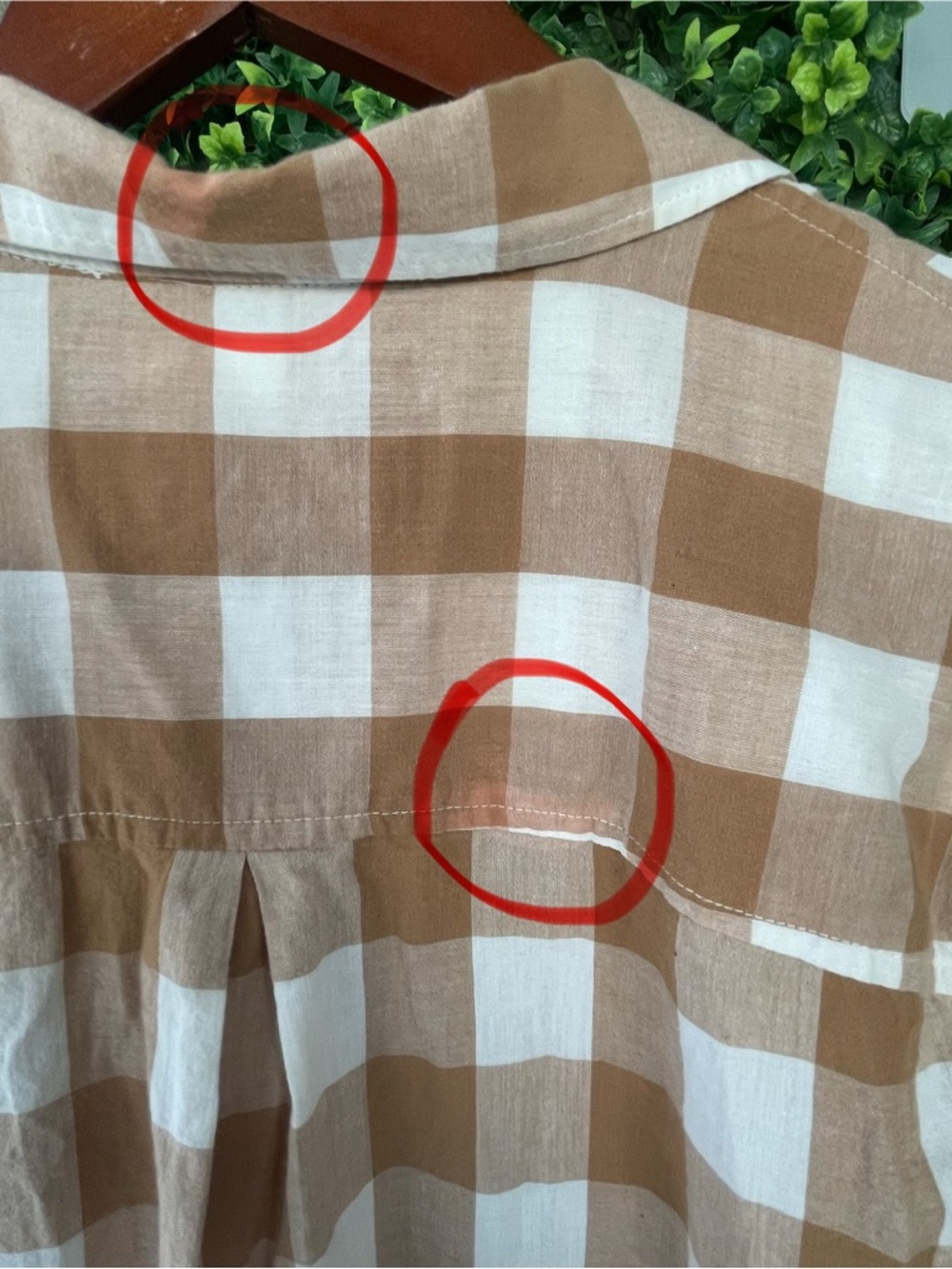 Maeve by Anthropologie Buffalo Check Button Front Shirt | 100% Cotton Medium - Picture 8 of 10